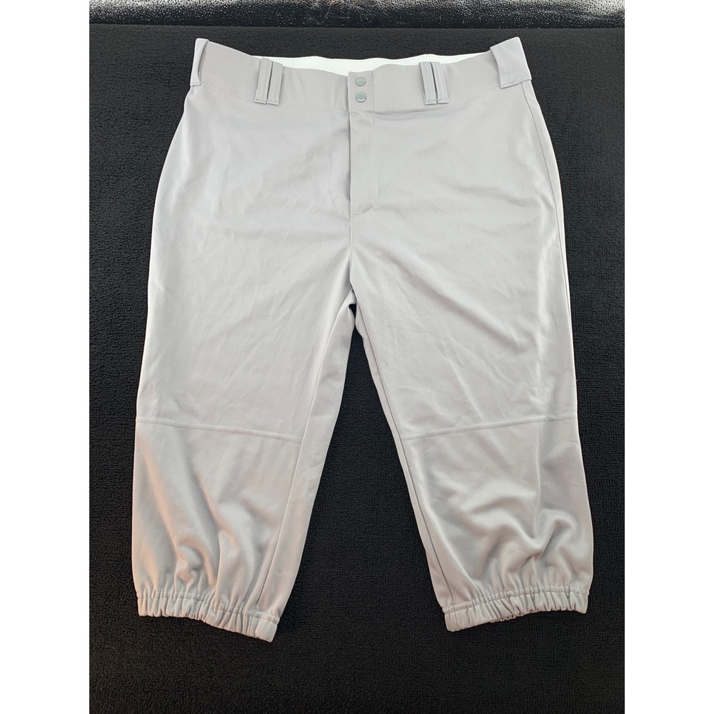 Alleson Athletic Baseball Softball Pants Youth Men's‎ 2XL Gray Knicker Style